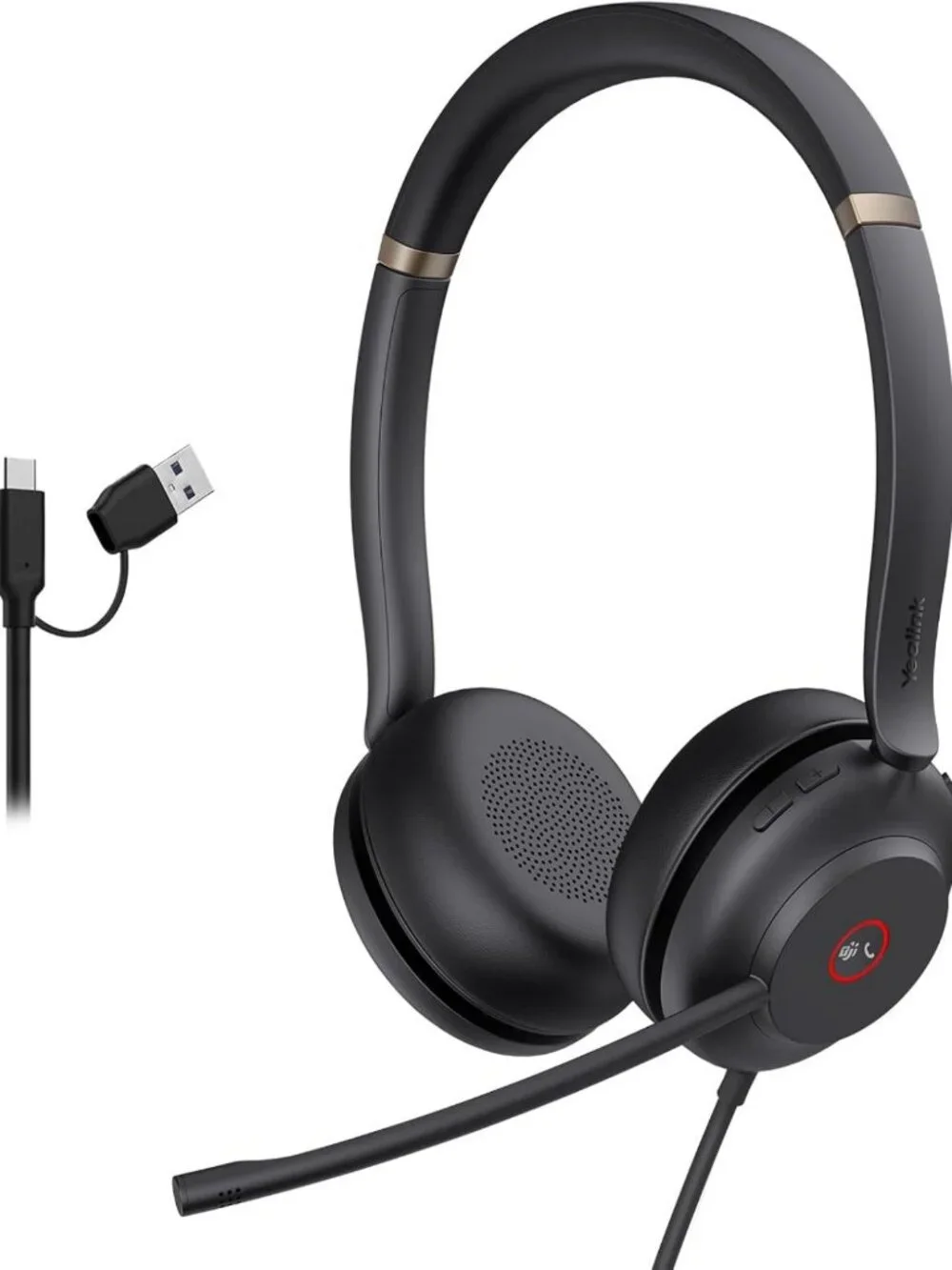 Noise Cancelling USB Headset with Mic | Wired PC Headphones for Clear Calls